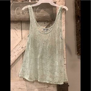 Charlotte Rouse mink sequin tank